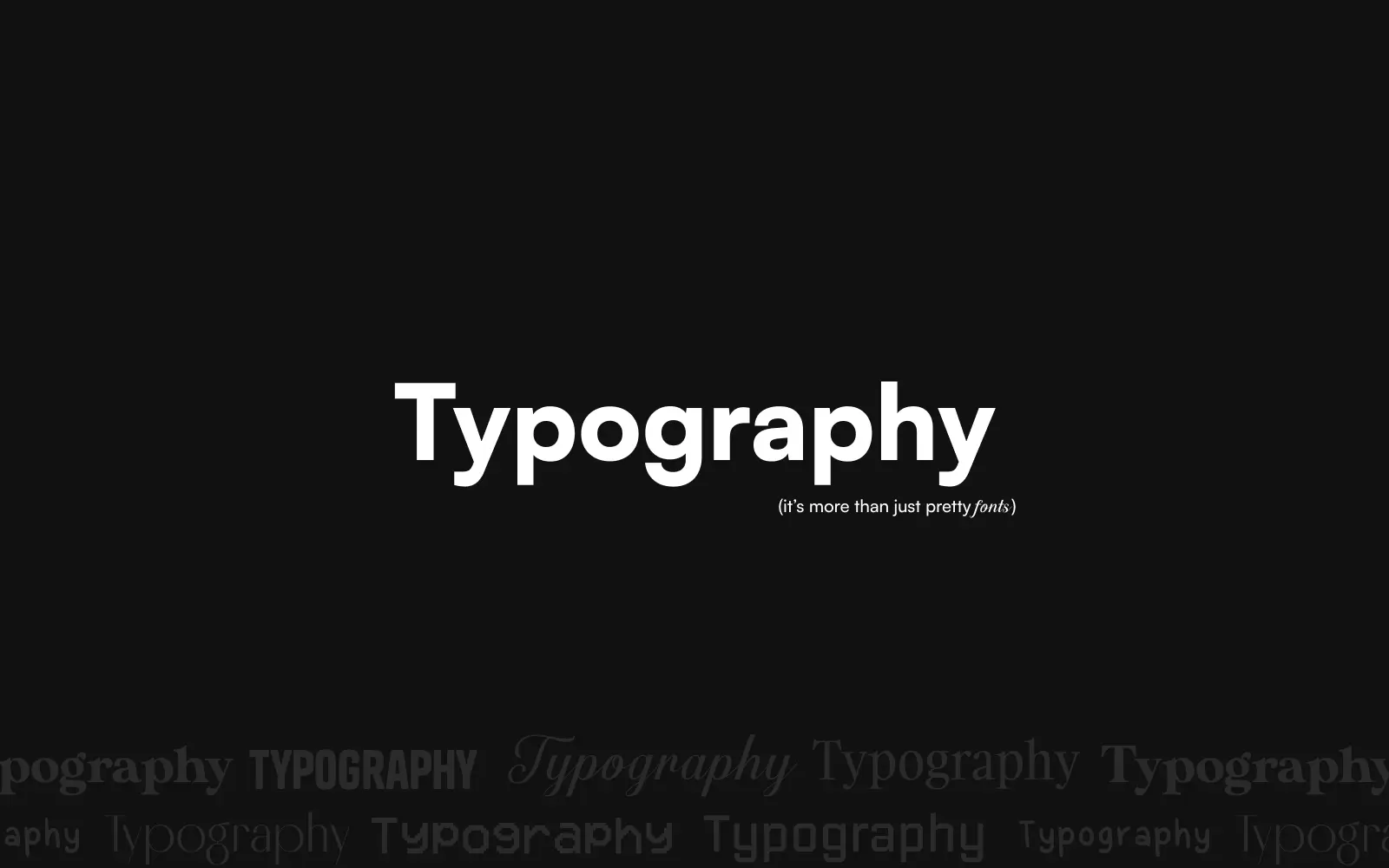 Typography